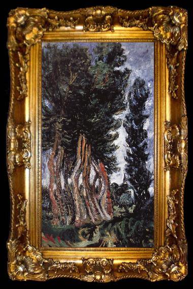 framed  Chaim Soutine Poplars Clvry, ta009-2
